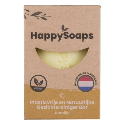 Afbeelding van HappySoaps Gezichtsreiniger Bar Kamille 70 gram bars
