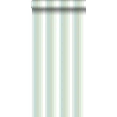 Afbeelding van Leen Bakker ESTAhome Behang Strepen Regenboog Mintgroen 53cm X 10.05 M Groen Vlies