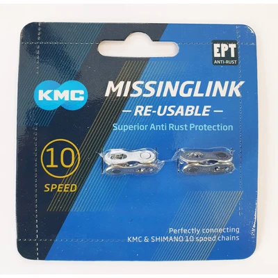 Afbeelding van KMC Missing Link 10RSpeed Zilver 2 Sets Bulk verpakking