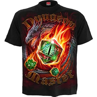 Afbeelding van Spiral Heren Tshirt XXL Dungeon Master Zwart