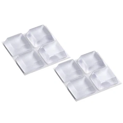 Afbeelding van Metafranc beschermende buffer zelfklevend transparant effectieve bescherming van gevoelige oppervlakken / meubelbufferset aanslagdemper voor kastdeuren anti slip 20 x mm (8 Stuk