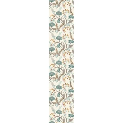 Afbeelding van Papier peint intissé pré encollé VINTAGE FLEURS BLEUES 1 rouleau de 300x60cm