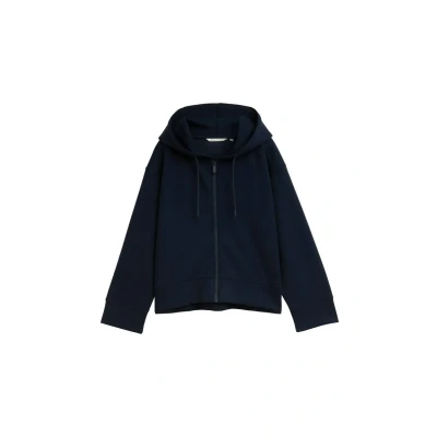 Afbeelding van TOM Tailor Denim Sweater met rits, Dames, Maat: Small, Sky captain blue