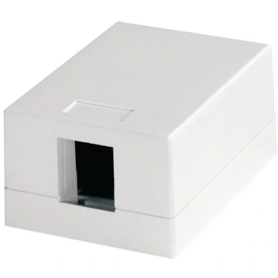 Afbeelding van Telegärtner H02000A0064 Netwerkdoos Opbouw (op muur) Zonder connectoren 1 poort Alpine wit