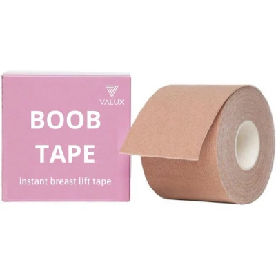 Afbeelding van Boob Tape set 5 meter lang Met 2 Tepel Covers Push Up Bra Fashion BH Plak accessoire
