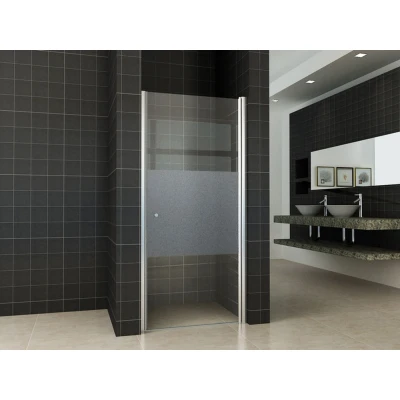 Afbeelding van Wiesbaden nisdeur L met profiel 800x2000 8mm NANO ged.matglas