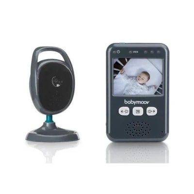 Afbeelding van Babymoov Essential babyfoon Video scherm 2,4 inch VOX modus bereik van 250 m en wandset inbegrepen
