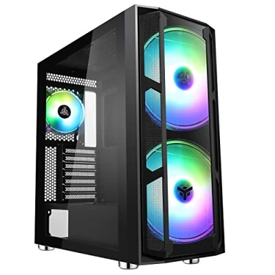 Afbeelding van Grand Tour E ATX Majes 20 Evo RGB behuizing met glasplaat, zwart