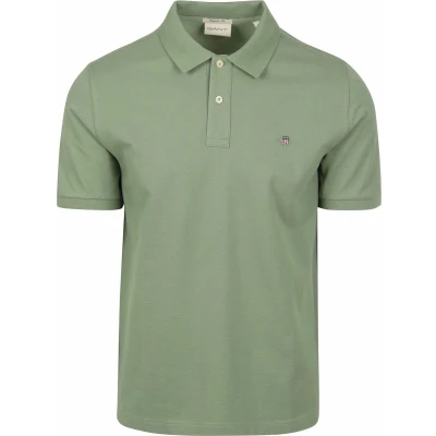 Afbeelding van GANT REG Shield Poloshirt, Heren, Maat: Large, Kalamata green