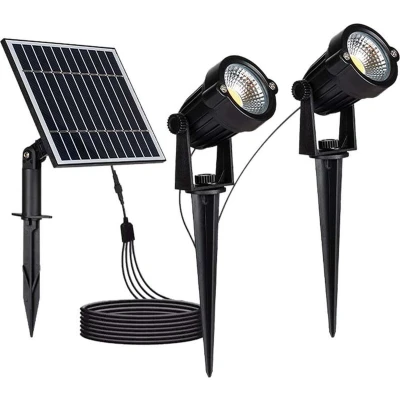 Afbeelding van V TAC VT 11031 Solar Spikes IP65 2x90 Lumen 3000K Zwart