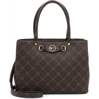 Afbeelding van Tamaris Anastasia Buckle Shopper Handtas, Dames, Maat: One Size, Brown
