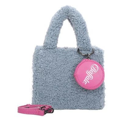 Afbeelding van Buffalo Dames Boxy02 Fur Soft Blue Cross, Blue.