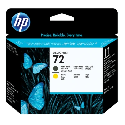 Afbeelding van HP 72 (C9384A) Printkop Matzwart + geel