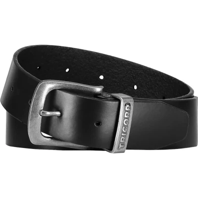Afbeelding van Tricorp 652007 Workwear riem, 100% leer, zwart, maat 100 130