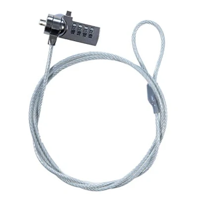 Afbeelding van TRIXES Laptop Beveiligingskabel Beschermingsslot Keyless 4 cijferige genummerde combinatiecode Cut Resistant