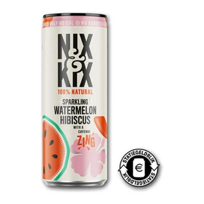 Afbeelding van Nix &amp; Kix Watermelon Hibiscus Blik 24 x 250 ml