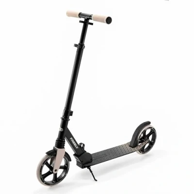 Afbeelding van Kinderkraft FREELY Opvouwbare step vanaf 5 jaar ABEC 7 lagers Verstelbare stuurhoogte maximale belasting 100 kg Beige