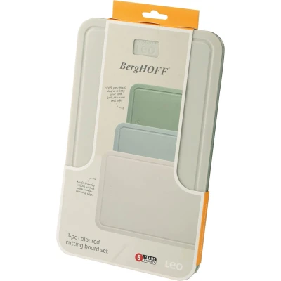 Afbeelding van BergHOFF Snijplankenset, 3 Delig, Spirit, Sage, Slate Leo Line