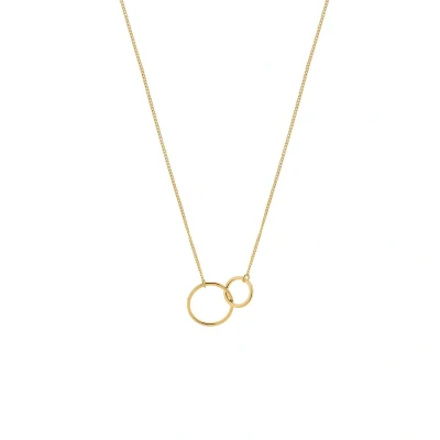 Afbeelding van Goud Plated Ketting met dubbele cirkel