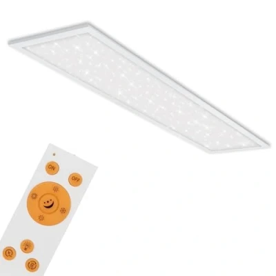 Afbeelding van Briloner Leuchten LED paneel, plafondlamp incl. sterrendecor, dimbaar, kleurtemperatuurregeling (CCT), afstandsbediening, 36 watt, 3.800 lumen, wit
