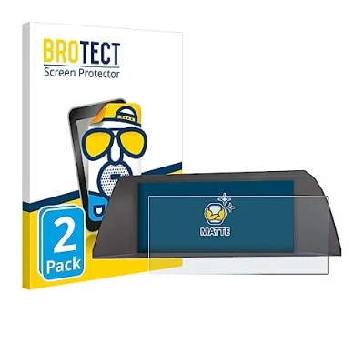 Afbeelding van BROTECT (2 Stuks) Antireflecterende Beschermfolie voor BMW 5 F10 2010 2013 Infotainment System 10.2&quot; Anti Glare Screen Protector, Mat