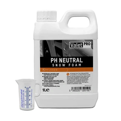 Afbeelding van ValetPRO Detailmate pH neutraal Snow Foam 1 liter schuim sneeuw voor auto wassen spuitschuim plus maatbeker 50 ml
