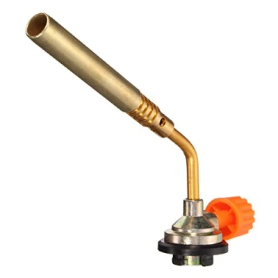 Afbeelding van Butaan Gas Blow Torch Vlammenwerper Brander Camping Lassen BBQ Tool Messing