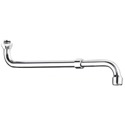 Afbeelding van Cornat TEC351102 uitloop S vorm 270 440 mm, chroom, zilver