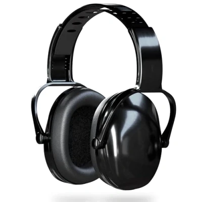 Afbeelding van SonicShop BlackSpeeder gehoorbescherming met verstelbare geluidsbescherming, hoofdtelefoon, dempt lawaai en beschermt het gehoor, voor volwassenen kinderen, gehoorbescherming,