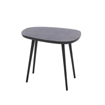 Afbeelding van Light &amp; Living Puno bijzettafel 56x44x44 cm mat zwart Metaal