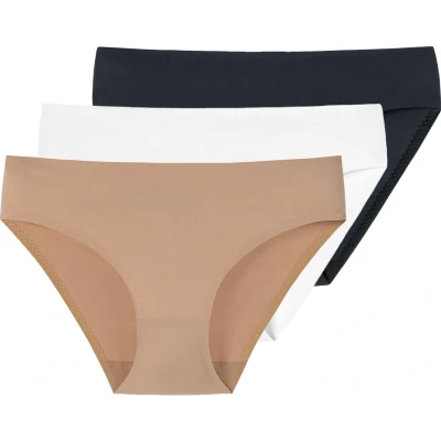 Afbeelding van Schiesser RIO 3ER PACK Invisible SOFT Slip, Dames, Maat: 38, Schwarz weiß braun