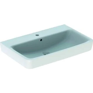 Afbeelding van Geberit renova plan wastafel met kraangat overloop 75x48x18 5cm wit kera tect 501725008 501 725 00 8