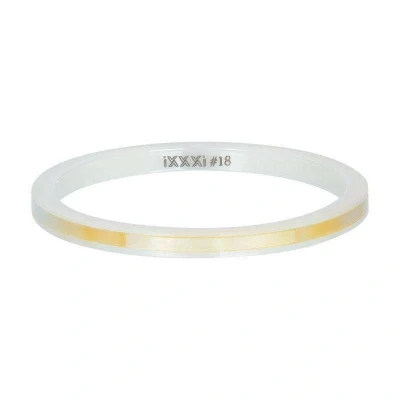 Afbeelding van Ceramic yellow shell iXXXi Vulring 2 mm 19 / Wit