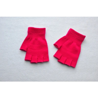 Afbeelding van CHPN Handschoenen Handschoen Vingerloze Felroze Roze One Size Winterhandschoen Winteraccessoire Koude handen Winter
