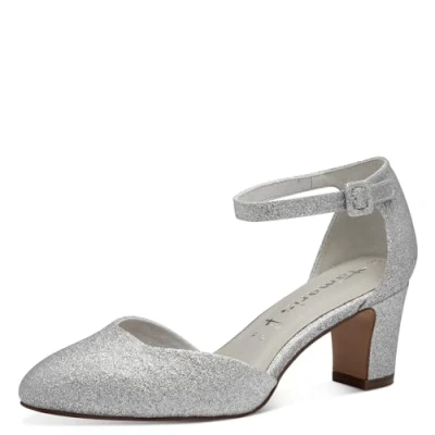 Afbeelding van Tamaris Dames 1 22418 41 pumps, Silver Glam, 38 EU, EU
