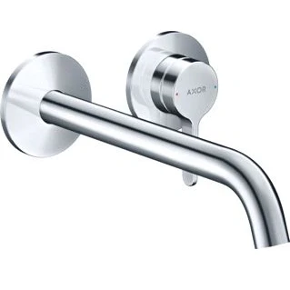 Afbeelding van AXOR One wastafelmengkraan wand inbouw met rechte greep en voorsprong
