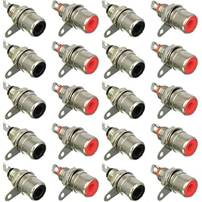 Afbeelding van RUNCCI YUN 20 stuks RCA aansluiting, audio high end connector, plug jack chinch inbouwkoppeling, terminal vrouwelijk