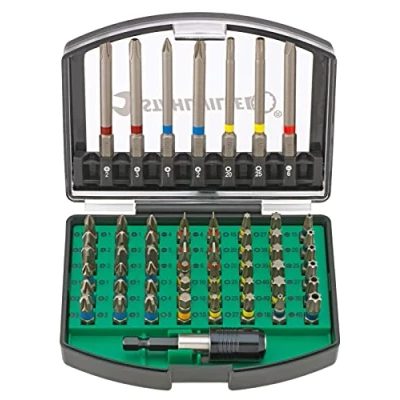 Afbeelding van Stahlwille bitset 56 delige met 1/4 inch bithouder magnetisch TORX, binnenzeskant en kruiskop (PH, PZ) bits, voor accuschroevendraaier slagschroevendraaier, 1206