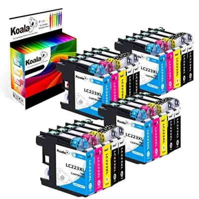 Afbeelding van Koala 20 stuks vervangende inktcartridge voor Brother LC223 XL DCP J4120DW J562DW MFC J5320DW J480DW J680DW J4620DW J5620DW J5625DW (zwart cyaan magenta geel)