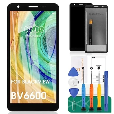 Afbeelding van Voor Blackview BV6600 Screen Vervanging BV6600E Lcd scherm Pro Touchscreen Digitizer Vergadering Reparatie Kits (Zwart)