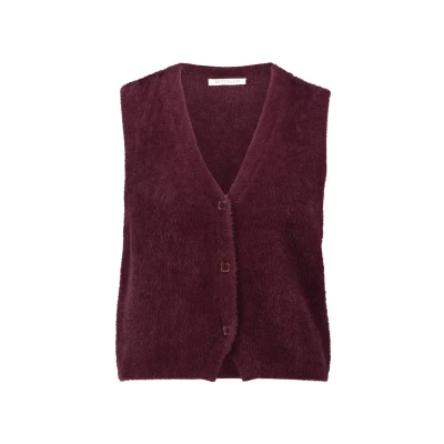 Afbeelding van Betty &amp; Co Vest, Dames, Maat: 38, Dark aubergine