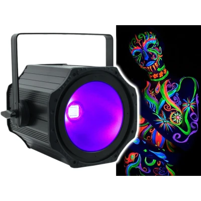 Afbeelding van LEDJ black light UV COB flood cannon 150W DMX
