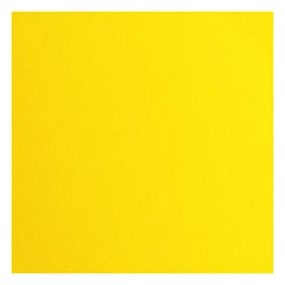 Afbeelding van Vaessen Creative Florence Cardstock papier, geel, 216 gram/m², vierkant, 30,5 x cm, 20 stuks, textuur, voor scrapbooking, kaarten maken, ponsen en ander papierknutselwerk