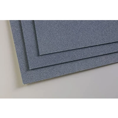 Afbeelding van Clairefontaine 696165C Paquet Papier Pastelmat 5 Feuilles Carte Spéciale pour Pastels Secs A3 29,7x42 cm 360g Bleu Foncé
