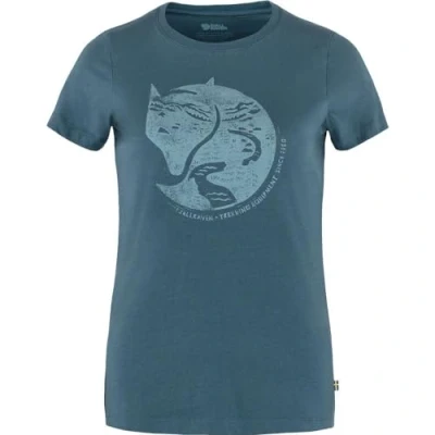 Afbeelding van Fjällräven Arctic Fox T shirt Met Korte Mouwen Blauw M Vrouw