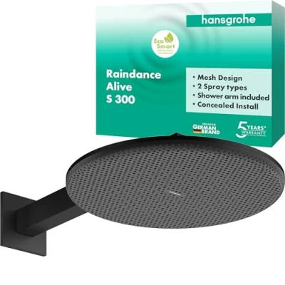 Afbeelding van hansgrohe Raindance Alive S hoofddouche 300 2jet EcoSmart met douchearm, 24541670