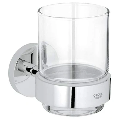 Afbeelding van Grohe Essentials drinkglas met houder chr.