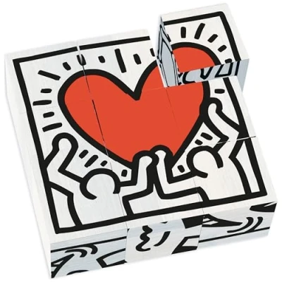 Afbeelding van Vilac Keith Haring 9227 Cubes set, meerkleurig, 9 stuks