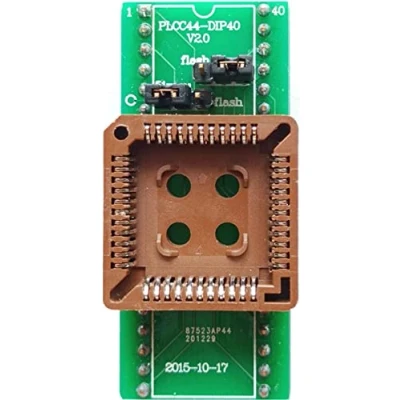 Afbeelding van XGOIENZI PLCC44 naar DIP40 Programmmer Adapter socket Support MCU Flash en AT27C1024/PLCC44 voor xgecu TL866ii T48 T56 rt809f rt809h ic chip