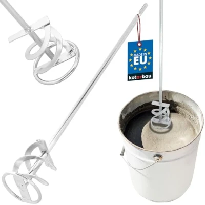 Afbeelding van KOTARBAU® mortelmixer spiraalmixer 80 mm SDS Plus voor cement pleisterwerk gips kleuren roermand wentelmixer rondemixer roerder roerkloppers